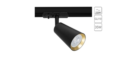 Трековый однофазный светильник Arte Lamp Cintura A2355PL-1BK
