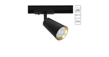 Трековый однофазный светильник Arte Lamp Cintura A2355PL-1BK