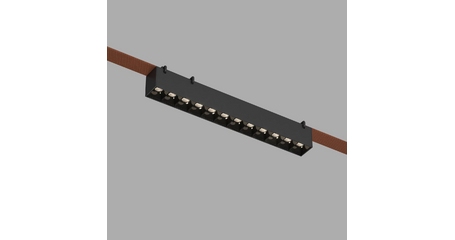 Трековый однофазный светильник Denkirs Belty Grill DK5571-BK