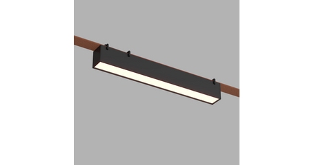 Трековый однофазный светильник Denkirs Belty linear DK5674-BK