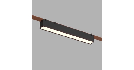 Трековый однофазный светильник Denkirs Belty linear DK5674-BK