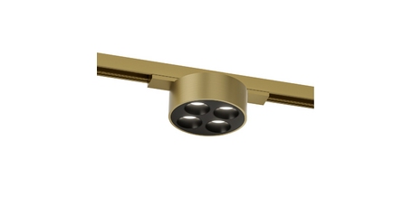 Трековый однофазный светильник Denkirs Shine grill DK5772-SB