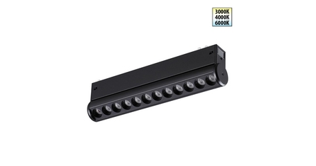 Трековый светодиодный светильник с переключателем цветовой темперетуры Novotech Port Vector 359946
