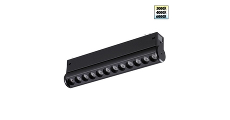Трековый светодиодный светильник с переключателем цветовой темперетуры Novotech Port Vector 359946