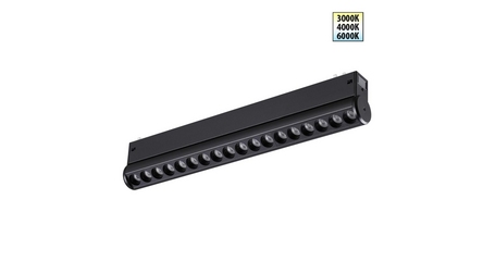 Трековый светодиодный светильник с переключателем цветовой темперетуры Novotech Port Vector 359948