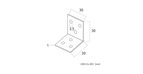 Угол монтажный Favourite Practica 2203-CL-003