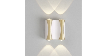 Уличный настенный светильник Crystal Lux CLT 022W2 WH-GO 4000K