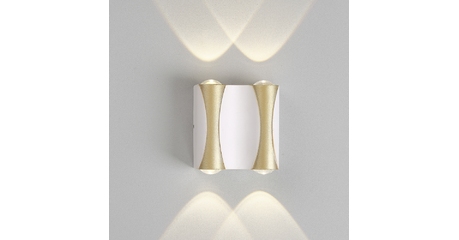 Уличный настенный светильник Crystal Lux CLT 022W2 WH-GO 4000K