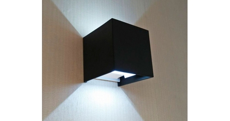 Уличный настенный светодиодный светильник Kink Light Куб 08585,19(4000K)