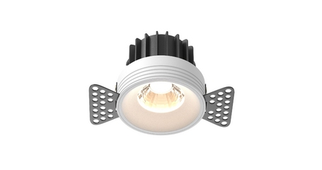 Встраиваемый светильник Maytoni Round DL058-12W3K-TRS-W