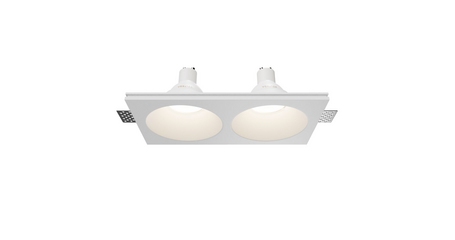 Встраиваемый светильник Maytoni Technical Gyps Modern DL129-GU10-02-W