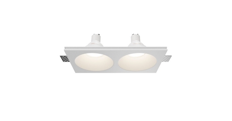 Встраиваемый светильник Maytoni Technical Gyps Modern DL129-GU10-02-W