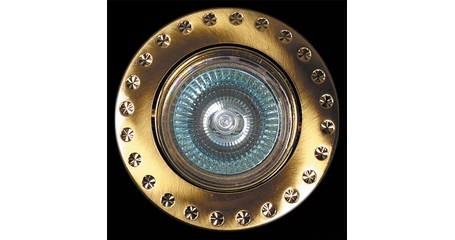 Встраиваемый светильник Reluce 03053-9.0-001AK MR16 SG+GD