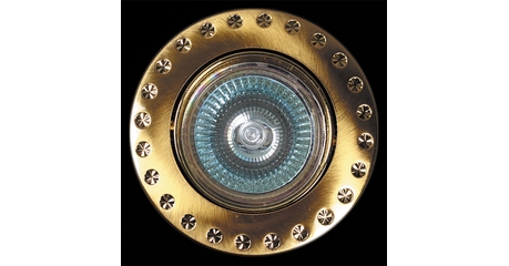 Встраиваемый светильник Reluce 03053-9.0-001AK MR16 SG+GD