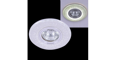 Встраиваемый светильник Reluce 09502-9.0-001MN MR16+LED3W WH/CR