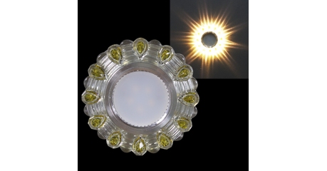 Встраиваемый светильник Reluce 14301-9.0-001LD MR16+LED3W WT/YL
