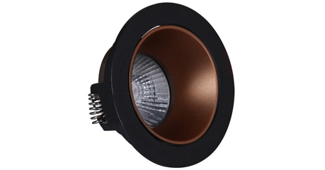 Встраиваемый светильник Reluce 16085-9.0-001PT MR16 BK+ROSE GD