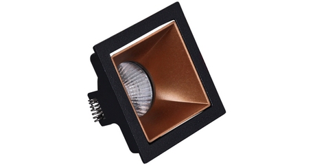 Встраиваемый светильник Reluce 16086-9.0-001PT MR16 BK+ROSE GD