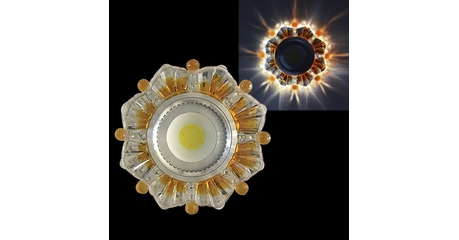 Встраиваемый светильник Reluce 42235-9.0-001PL MR16+LED3W CL/BN