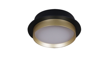 Встраиваемый светильник Reluce 53005-9.0-001RLD GX53 BK+GD