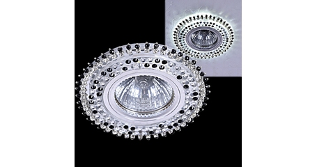 Встраиваемый светильник Reluce 59502-9.0-001MN MR16+LED3W BK