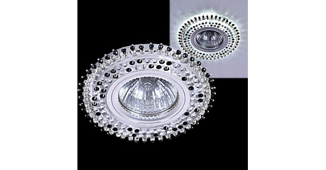 Встраиваемый светильник Reluce 59502-9.0-001MN MR16+LED3W BK