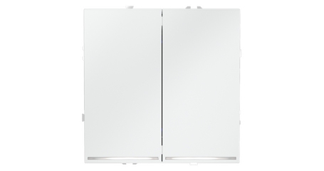 Выключатель двухклавишный с подсветкой Voltum S70 VLS020202