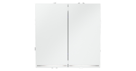 Выключатель двухклавишный с подсветкой Voltum S70 VLS020202