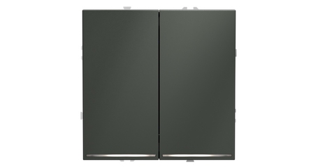 Выключатель двухклавишный с подсветкой Voltum S70 VLS020206