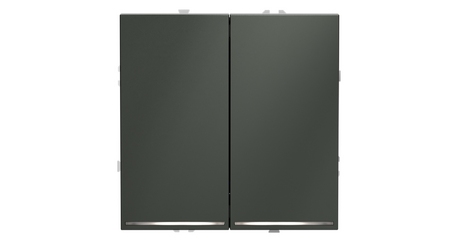 Выключатель двухклавишный с подсветкой Voltum S70 VLS020206