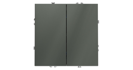 Выключатель двухклавишный Voltum S70 VLS020106