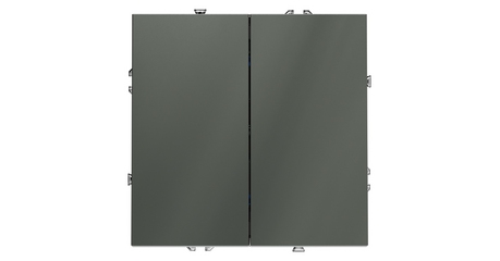 Выключатель двухклавишный Voltum S70 VLS020106