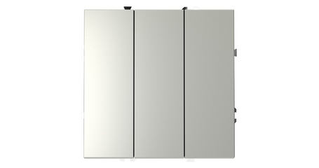 Выключатель трехклавишный Voltum S70 VLS030105