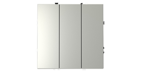 Выключатель трехклавишный Voltum S70 VLS030105