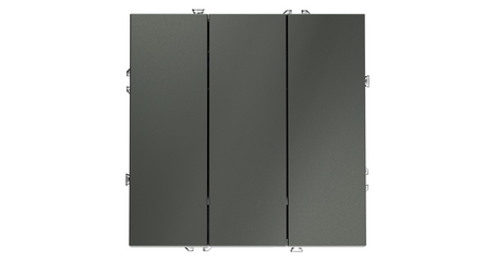 Выключатель трехклавишный Voltum S70 VLS030106