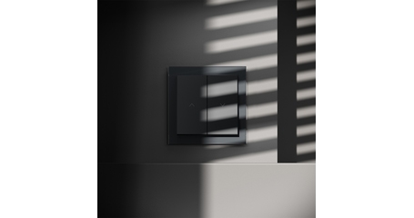 Выключатель встраиваемый Voltum S70 для жалюзи 10А, (графит) VLS020707