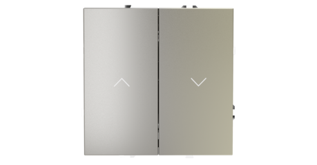 Выключатель встраиваемый Voltum S70 для жалюзи 10А, (шелк) VLS020704