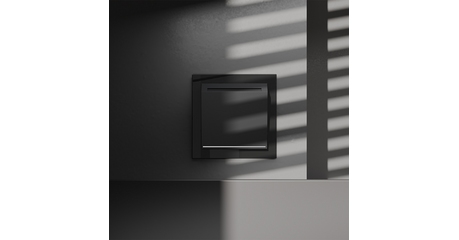 Выключатель встраиваемый Voltum S70 карточный 16А, (черный матовый) VLS010708