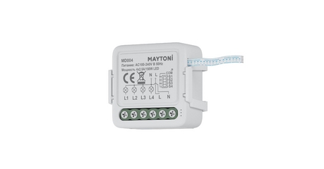 W-Fi выключатель четырехканальный Maytoni Smart home MD004